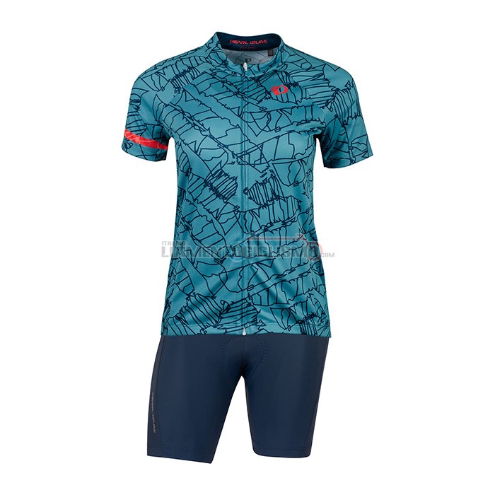 Abbigliamento Ciclismo Donne Pearl Izumi Manica Corta 2022 Celeste